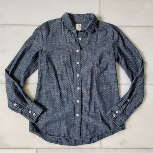 JCrew Chambray Dot Perfect Button Down
